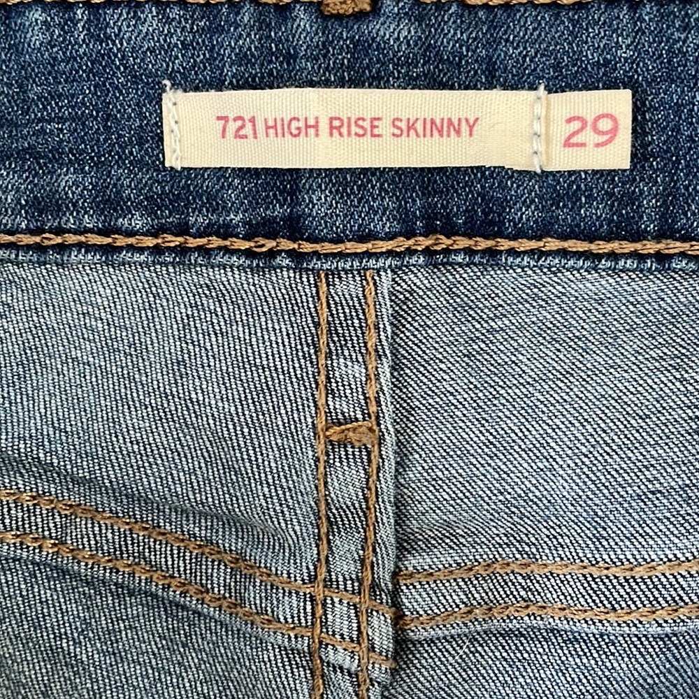 Levi 721 High Rise Skinny Jeans - Picture 2 of 4